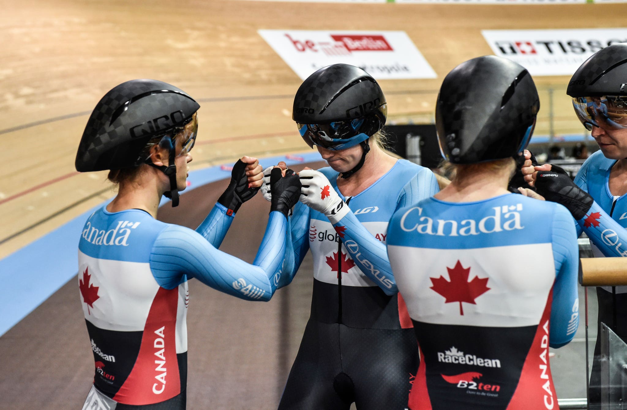 FOURTH PLACE FOR CANADA’S WOMEN’S TEAM PURSUIT SQUAD AT BERLIN WORLDS