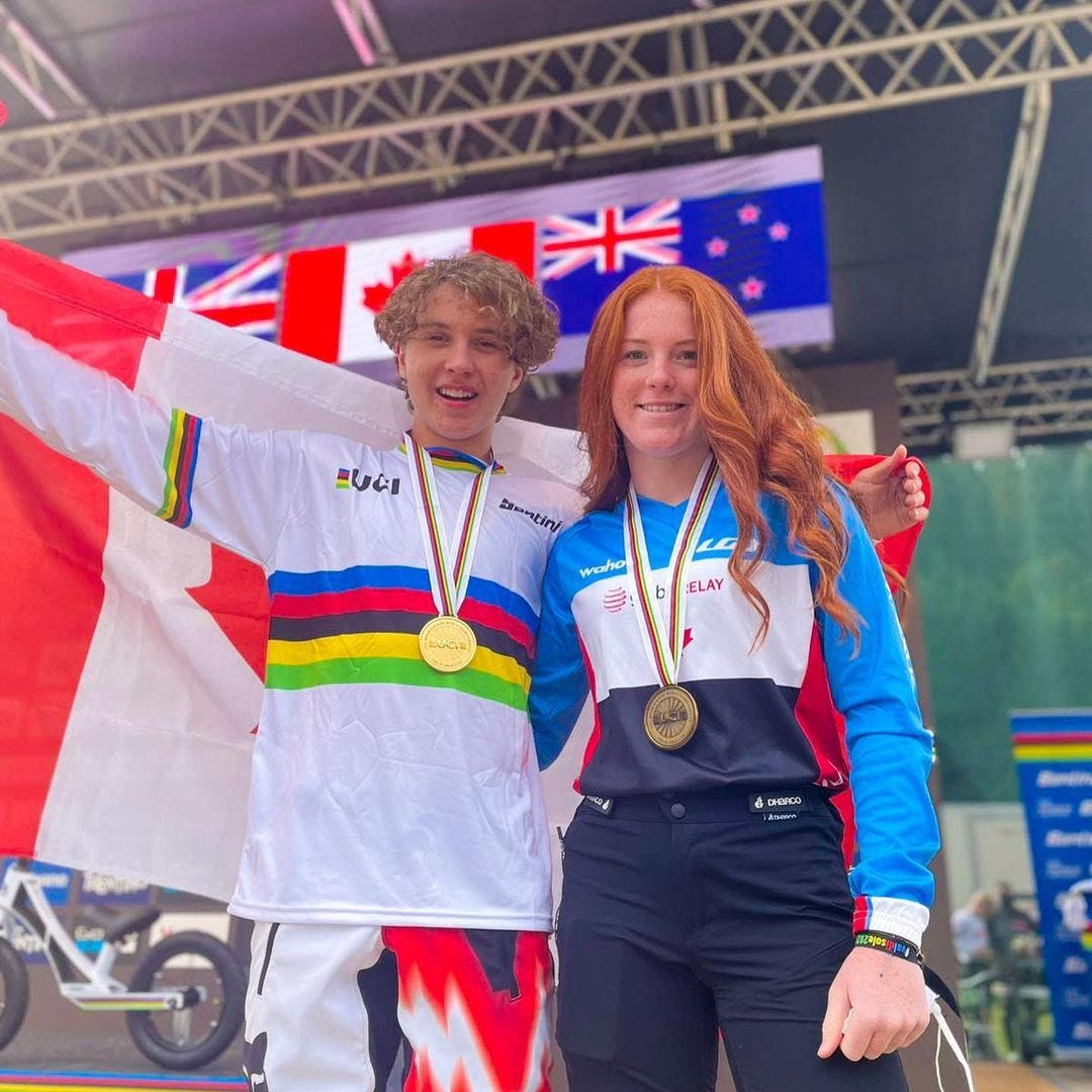 ONE WORLD TITLE AND TWO PODIUMS FOR CANADIAN DH JUNIOR ATHLETES AT MTB WORLD CHAMPIONSHIPS