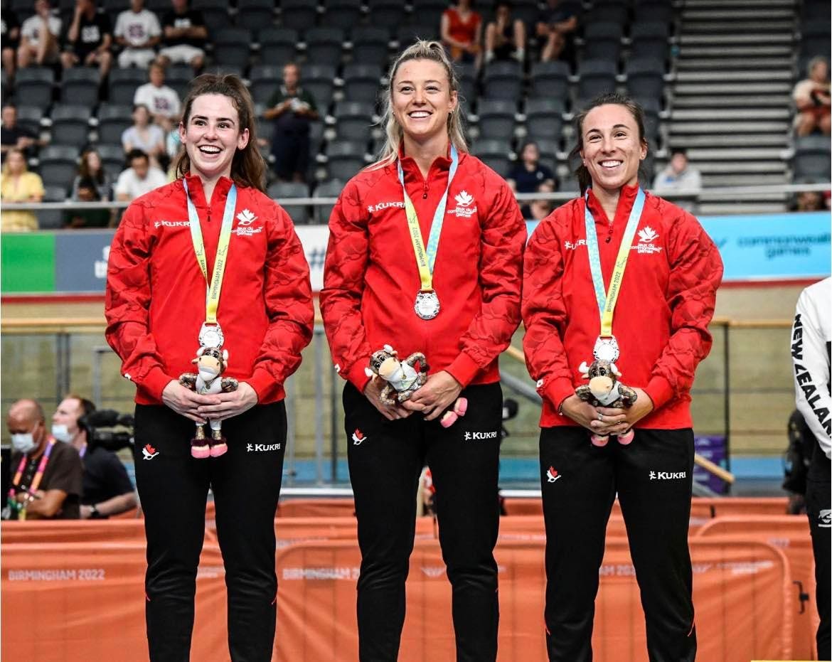 WOMEN’S TEAM SPRINT WINS FIRST MEDAL FOR CANADA AT COMMONWEALTH GAMES
