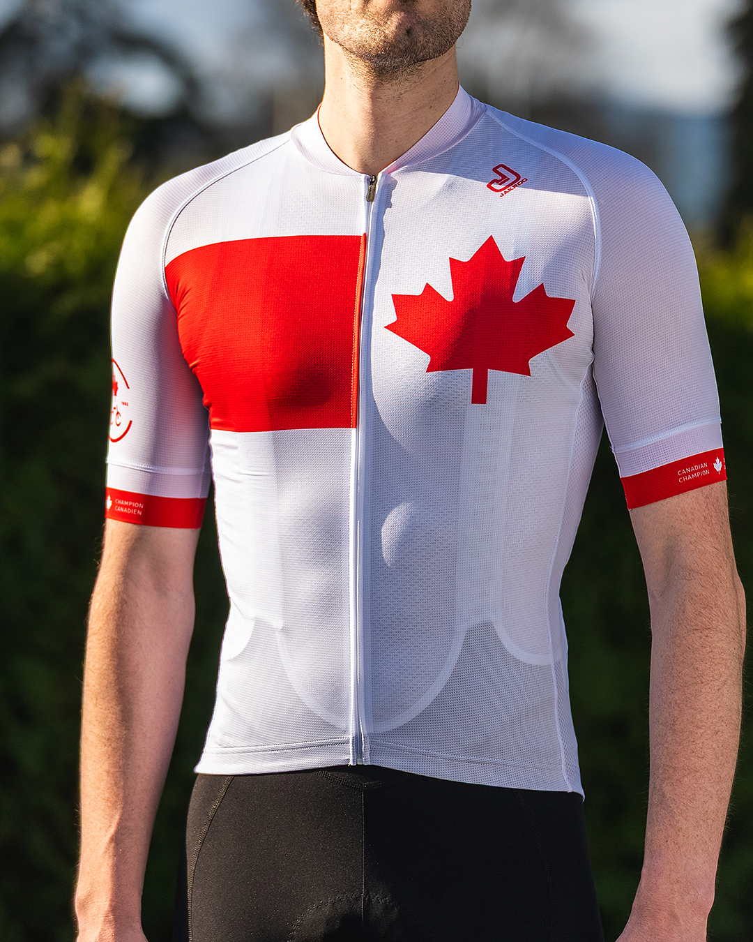 MAILLOT DE CHAMPION CYCLISTE CANADIEN AUDACIEUSEMENT RÉIMAGINÉ