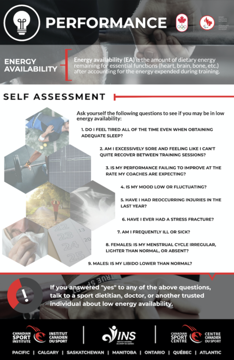 Energy Availability Self Assessment