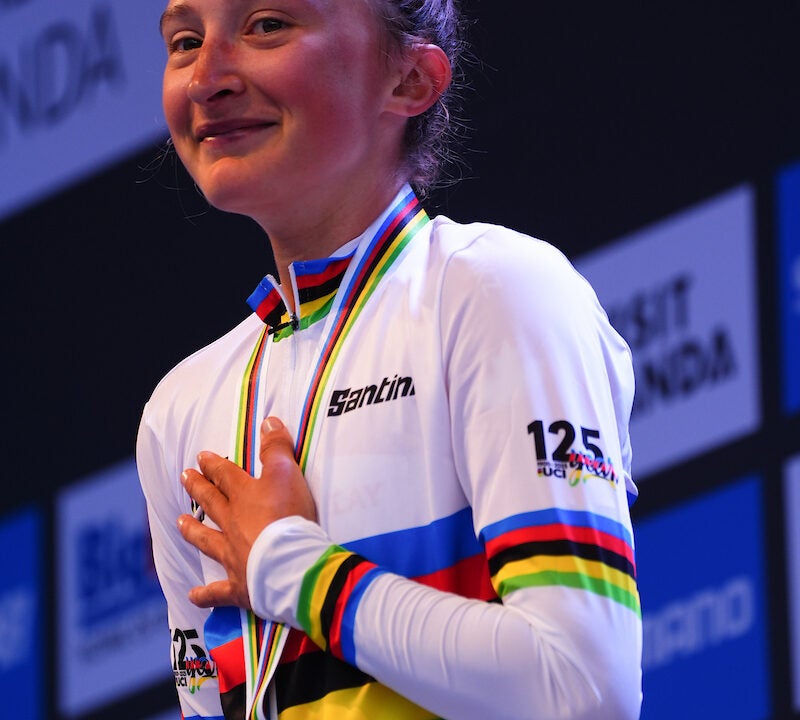 MAGDELEINE VALLIÈRES MILL DEVIENT CHAMPIONNE DU MONDE SUR ROUTE ÉLITE 