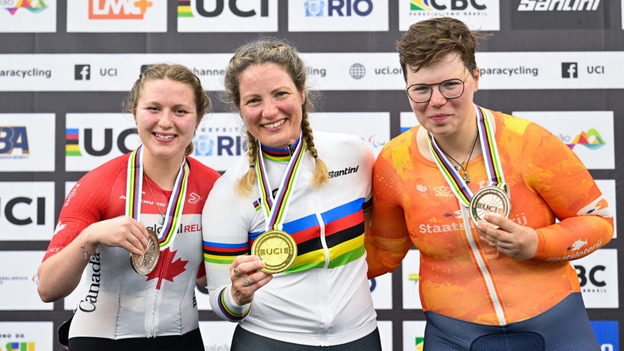 TRIPLE MEDALS FOR PEMBLE AT PARA TRACK WORLD CHAMPIONSHIPS 